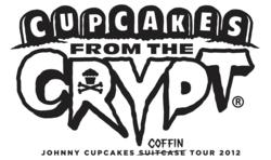 Johnny Cupcakes, tour, coffin, Halloween, event, pop-up shop, johnny earle, t-shirts, tees, apparel, hats, limited edition,